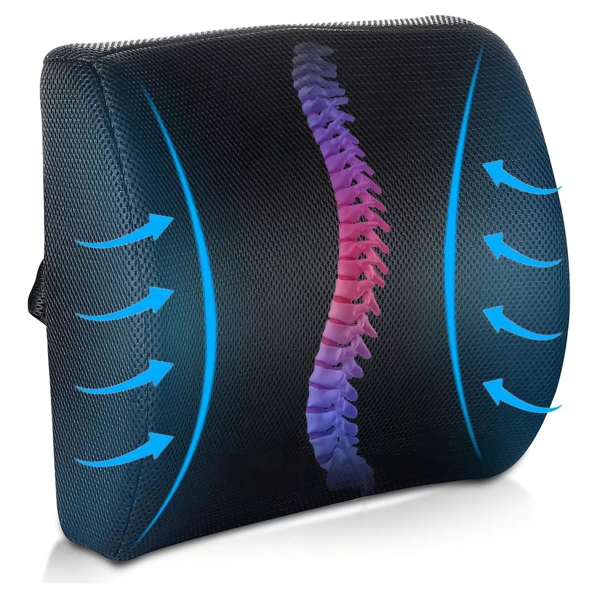 GENERICO - cojin soporte espalda corrector lumbar
