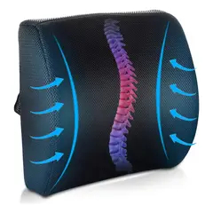GENERICO - Cojin soporte espalda corrector lumbar