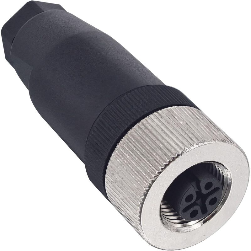 KUANGYE - Conector Recto Hembra M12 4 Pines