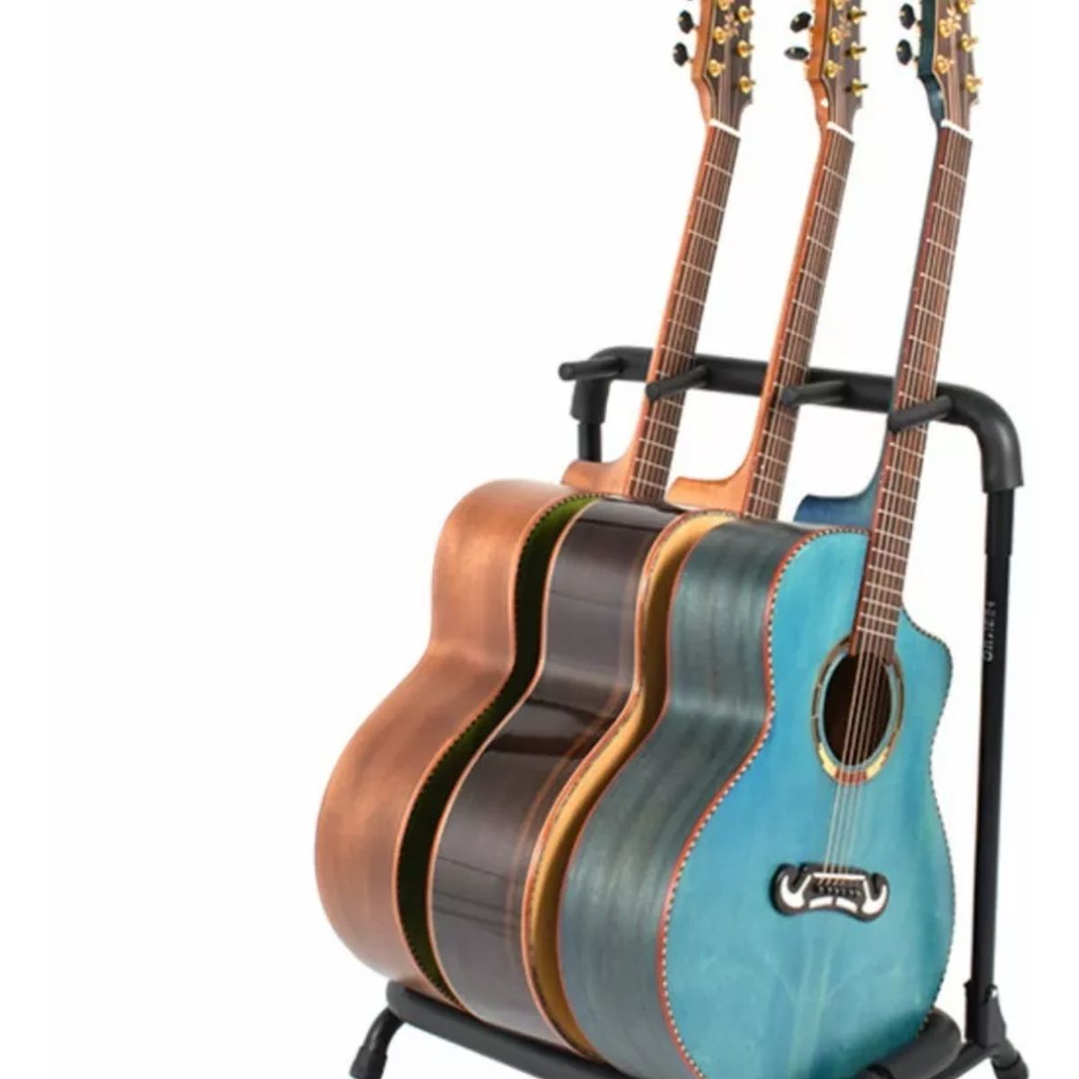 GENERICO - Atril Soporte Triple Para Guitarra Y Bajo