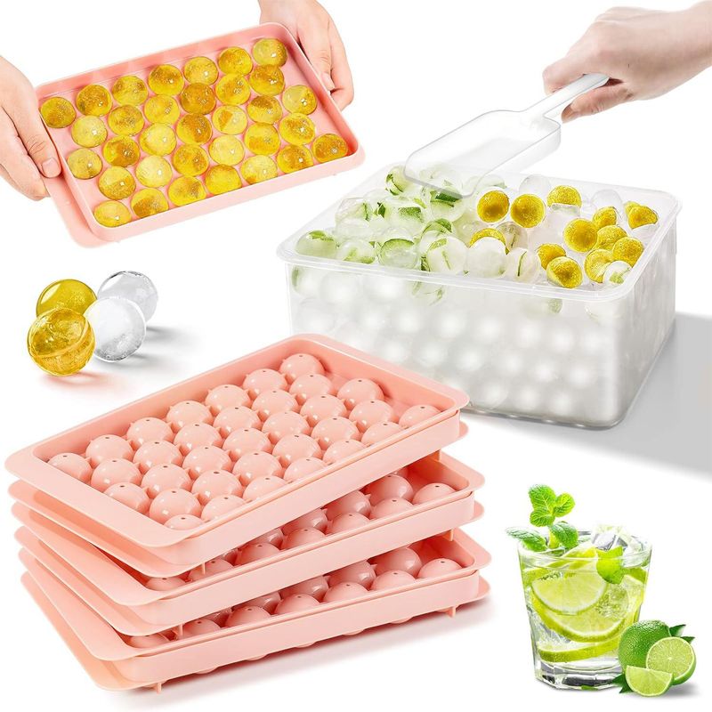 LUKOVEE - Molde Balde Para 99 Cubitos De Hielo Hielera Cubeta Con Pala