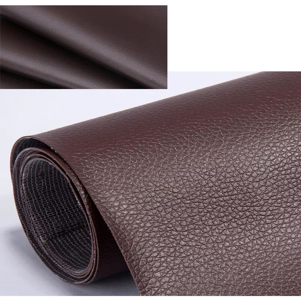 KUANGYE - Parche Adhesivo Cuero Impermeable 50x137 Marrón Sofás Reparación