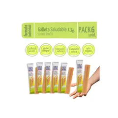 FUERZA NATURAL - Pack 6 Galleta Saludable sabor Limón 13g