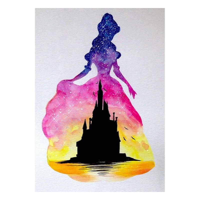 LUKOVEE - Kit De Bordado Pintura Diamante 5d Por Número Disney 40x30cm