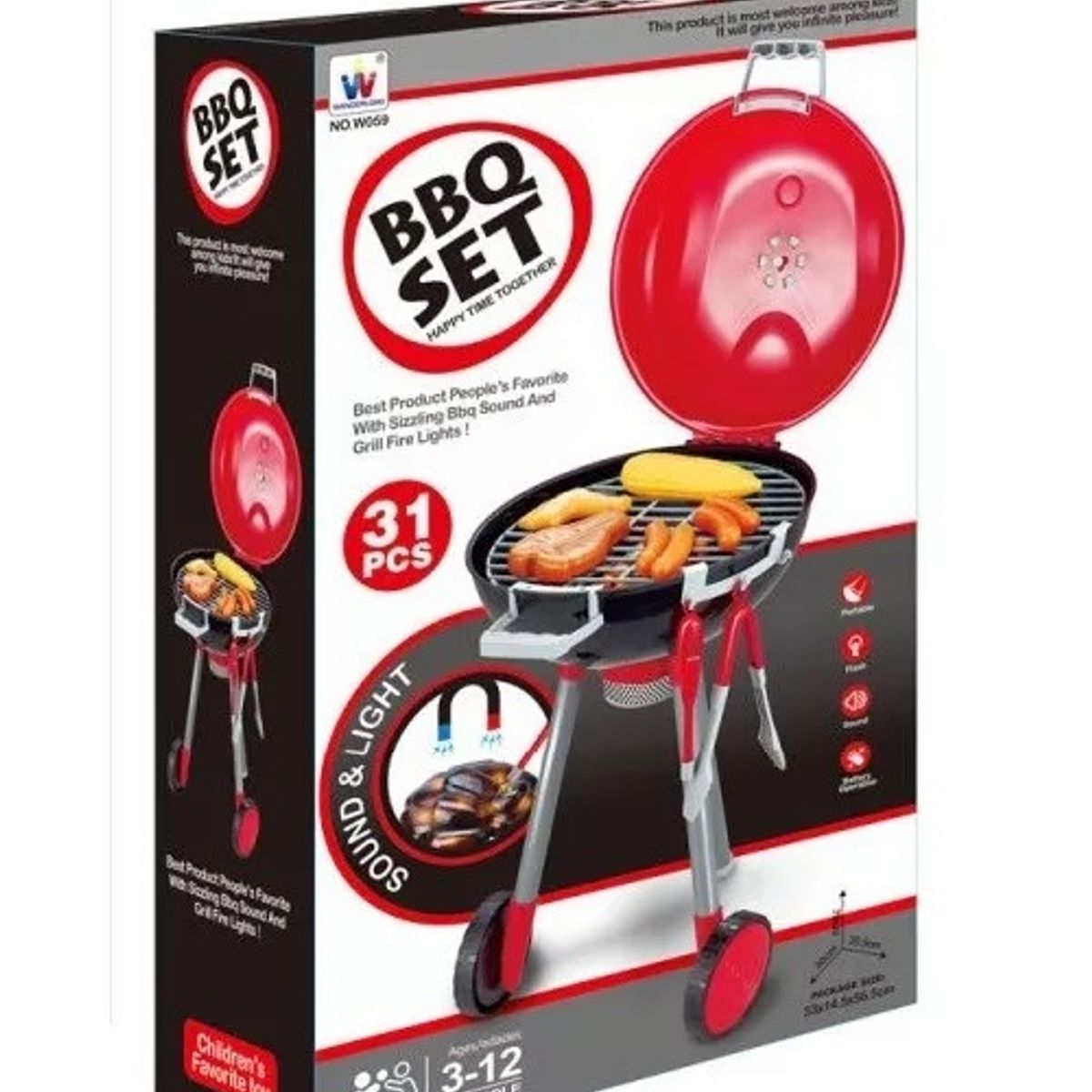 OEM - Parrilla Asador Barbecue Juguete Con Sonido Y Luces Bestoys