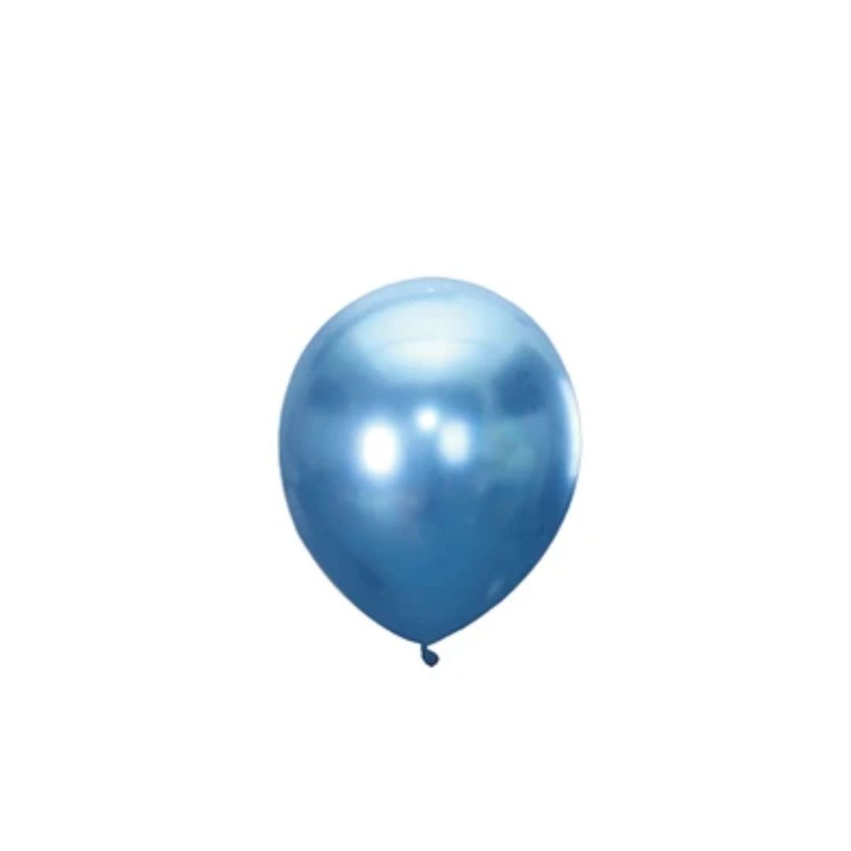 GENERICO - Globos De Latex Cromado Azul 5pcs 30cm