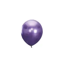 GENERICO - Globos De Latex Cromado Morado 5pcs 30cm