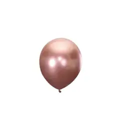 GENERICO - Globos De Latex Cromado Oro Rosa 10pcs 15cm