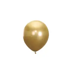 GENERICO - Globos De Latex Cromado Dorado 10pcs 15cm