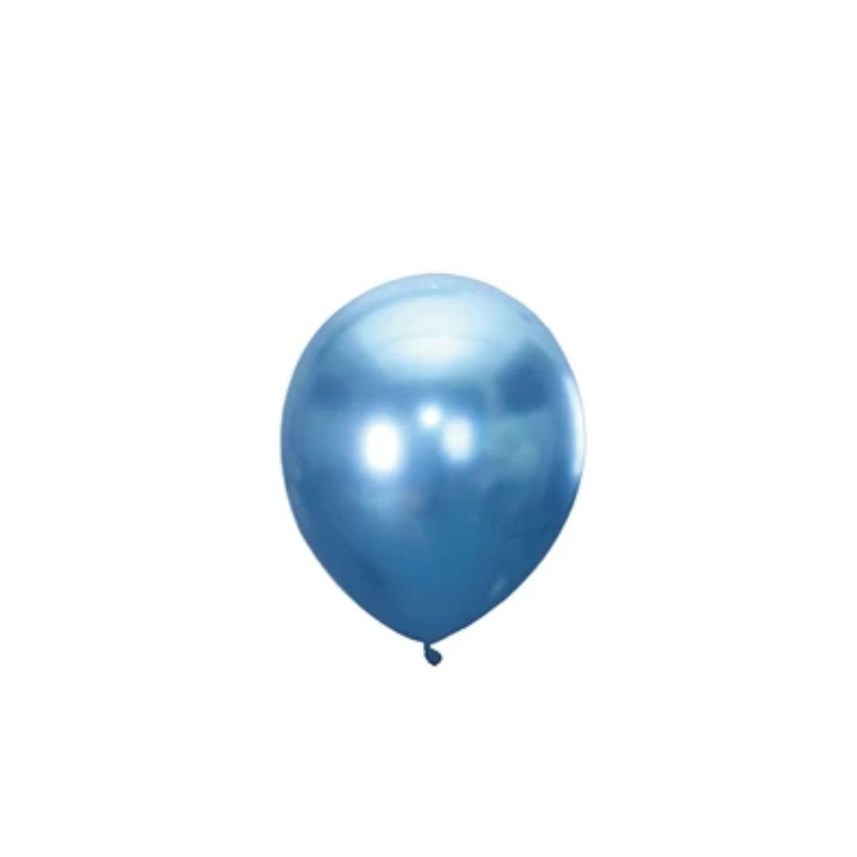 GENERICO - Globos De Latex Cromado Azul 10pcs 15cm
