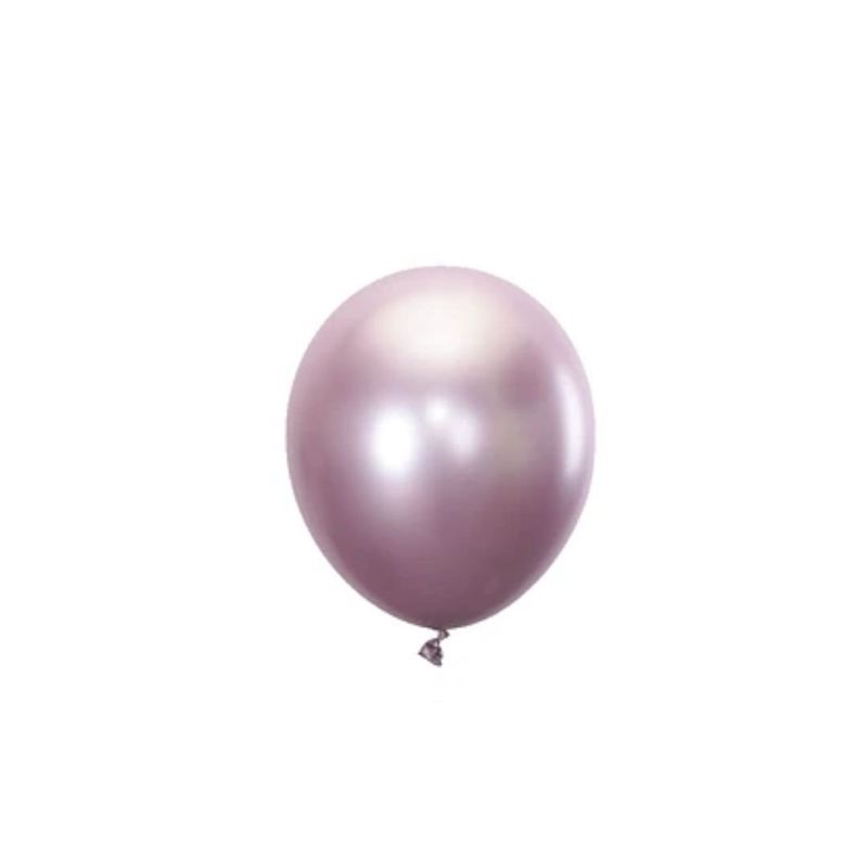 GENERICO - Globos De Latex Cromado Morado Claro 10pcs 15cm