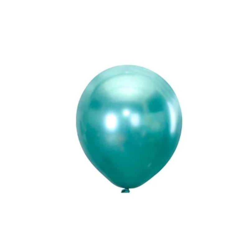GENERICO - Globos Cromados Verde 15cm 25pcs