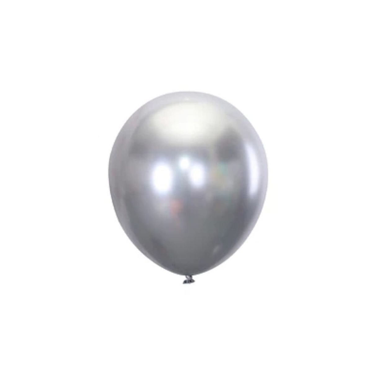 GENERICO - Globos Cromados Plateado 25cm 10pcs