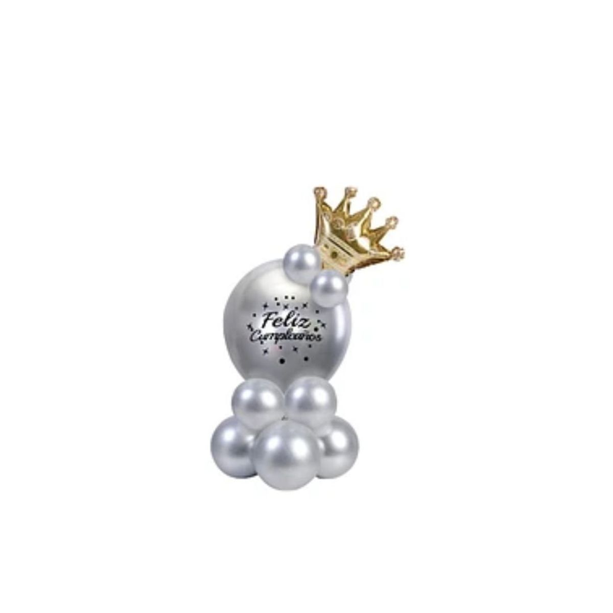 GENERICO - Set De Globos De Látex Plateados 13pcs