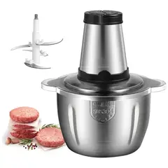 EVEREEN - Picadora Moledora Eléctrica Carnes Verduras Fruta 3l Negro