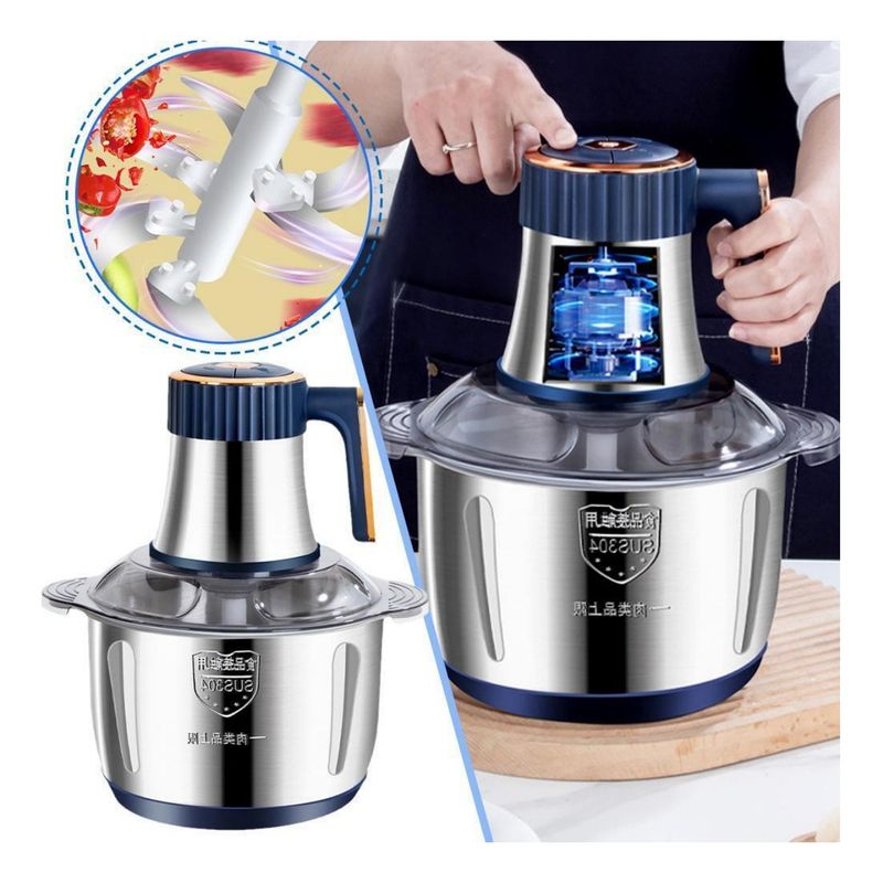 VERCI - Picadora Moledora Eléctrica Carnes Verduras Fruta 5l Azul-