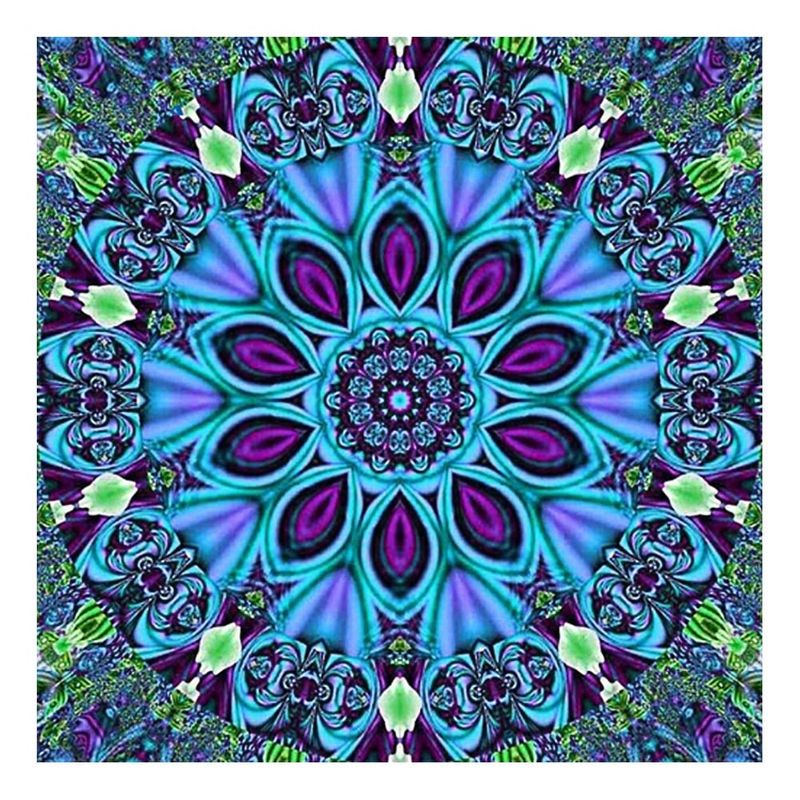 LUKOVEE - Kit Bordado Pintura Diamante 5d Por Número Mandala 30x30cm