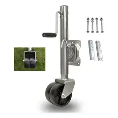 VERCI - Pata Carro Arrastre Rueda Maniobrable Enganche 1500 Libras