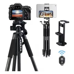 EVEREEN - Trípode Celular Cámara Portátil Aluminio 170cm + Control Bt-