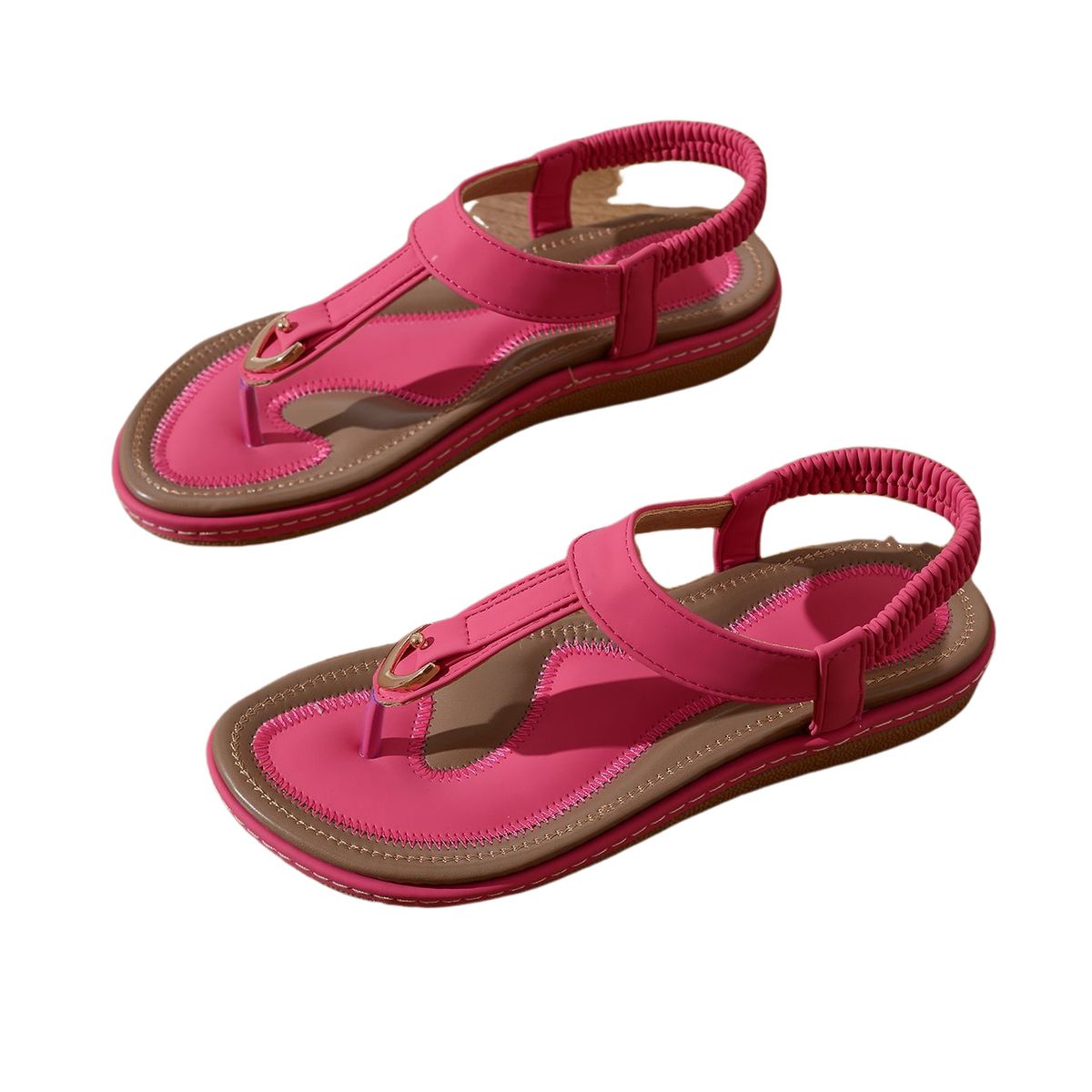 BLWOENS - Zapatos Sandalias de verano para mujeres Zapatilla - Rosa