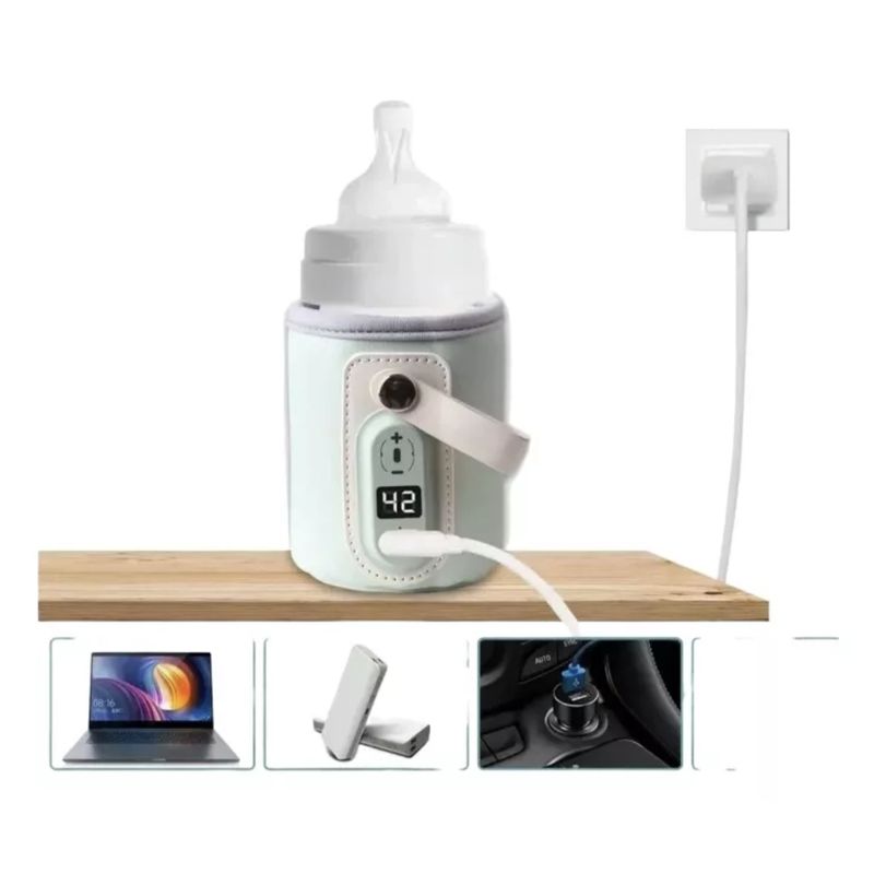 EVEREEN - Calentador De Biberones Portátil Usb Para Leche Materna Verd