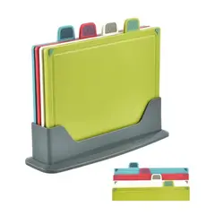 GENERAC - Tablas Para Picar Con Base Colores Indicadores 4 Pz