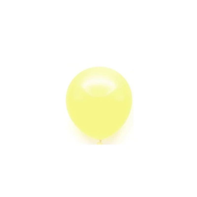 GENERICO - Globos De Látex Pastel Color Amarillo 10pcs 23cm