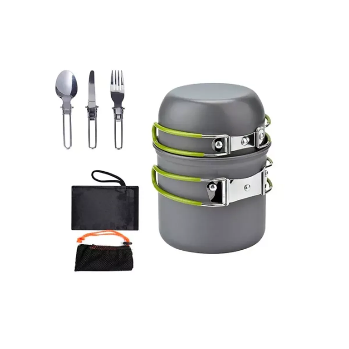 GENERICO - Set Ollas Camping 5 Piezas
