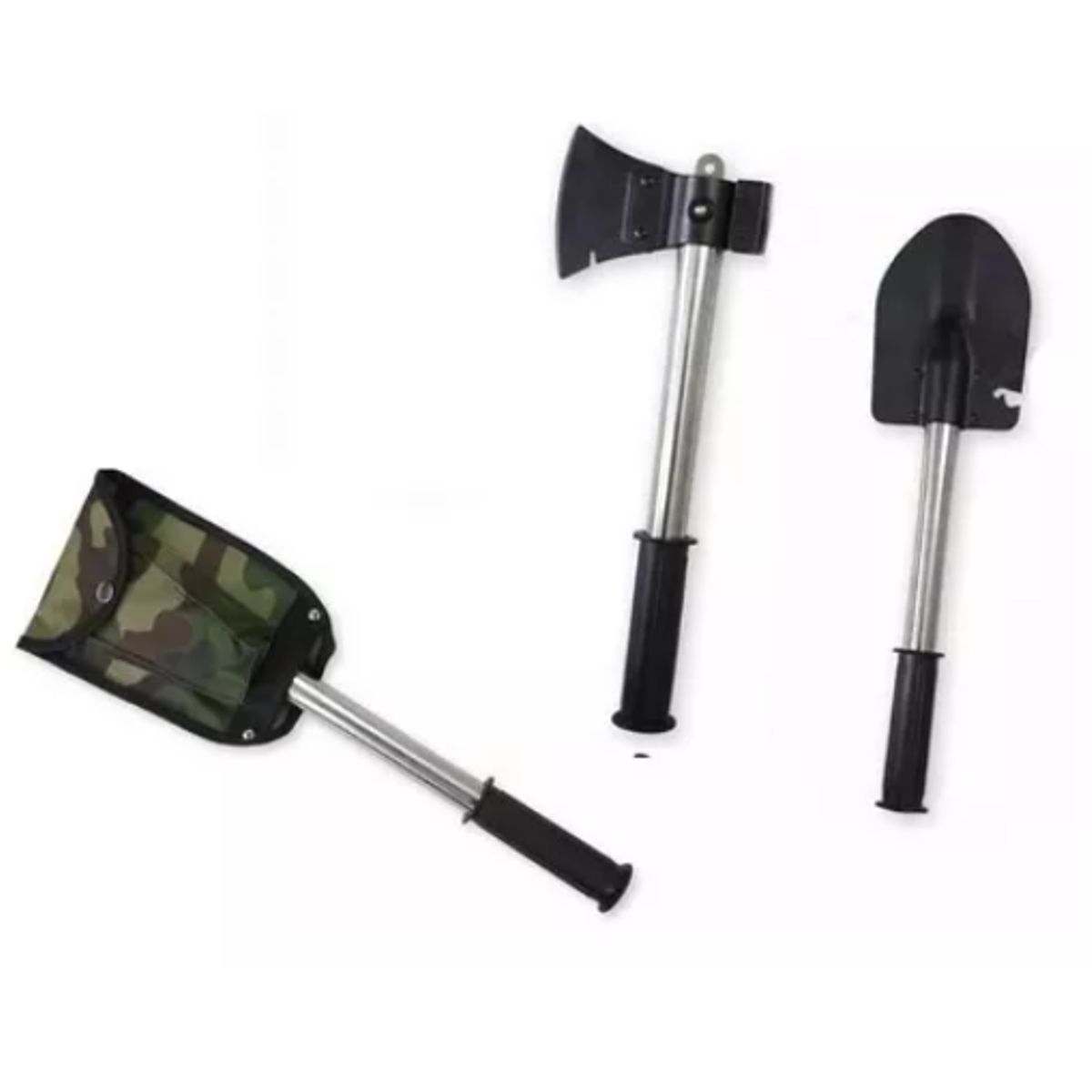 GENERICO - Pala 4 En 1 Portátil Plegable Camping Trekking Montañismo