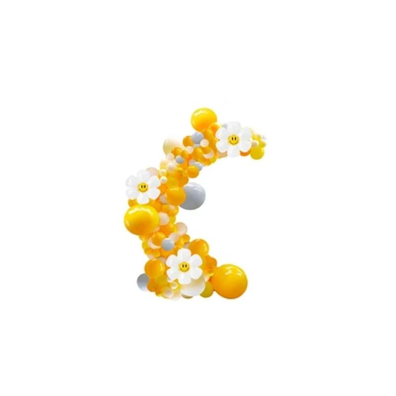 GENERICO - Arco De Globos Orgánico Amarillo 82pcs