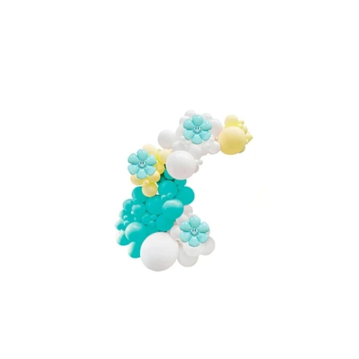 GENERICO - Arco De Globos Orgánico Con Flores Pequeñas 105pcs