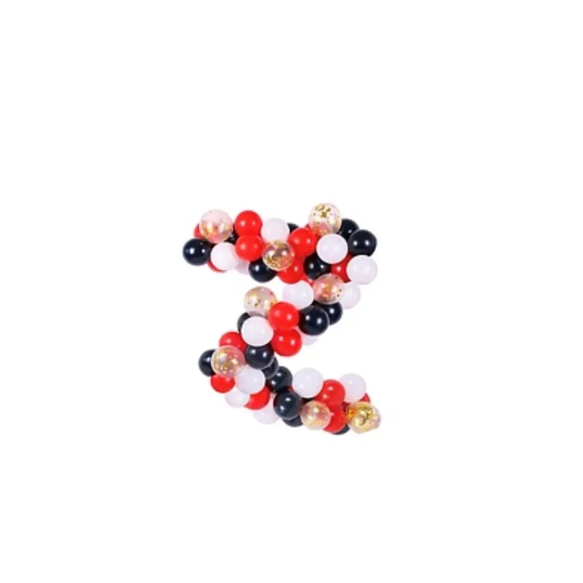 GENERICO - Árco Orgánico De Globos Rojo y Negro 90pcs