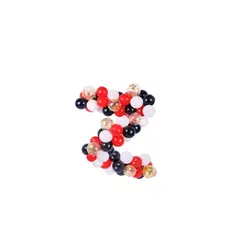 GENERICO - Árco Orgánico De Globos Rojo y Negro 90pcs