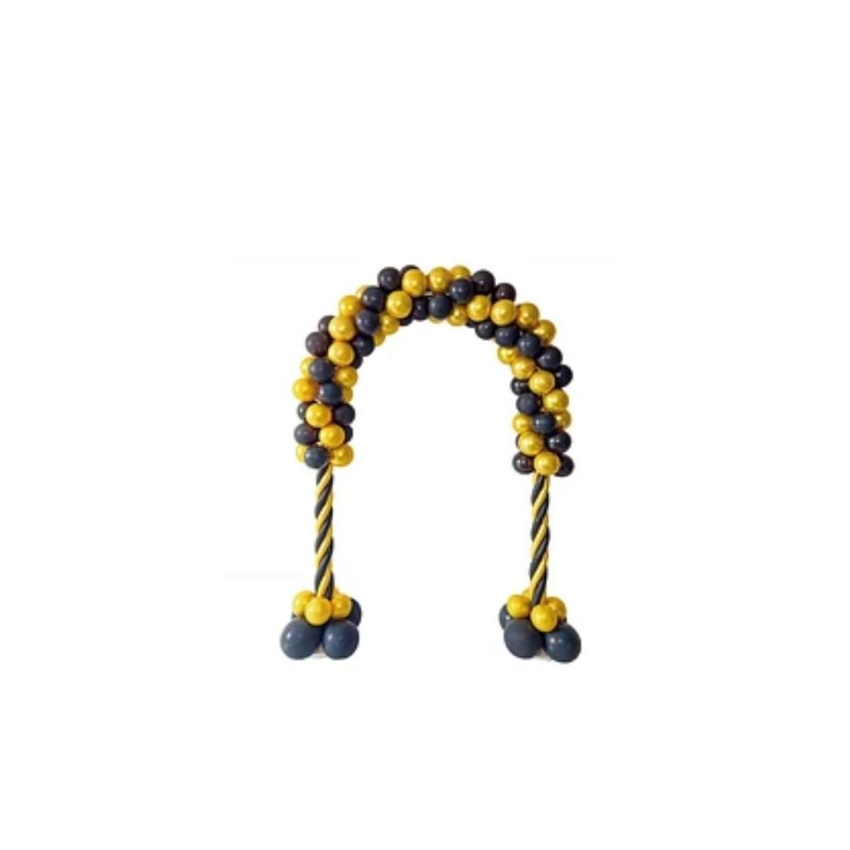 GENERICO - Arco De Globos De Látex Dorado y Negro 116pcs 180cm