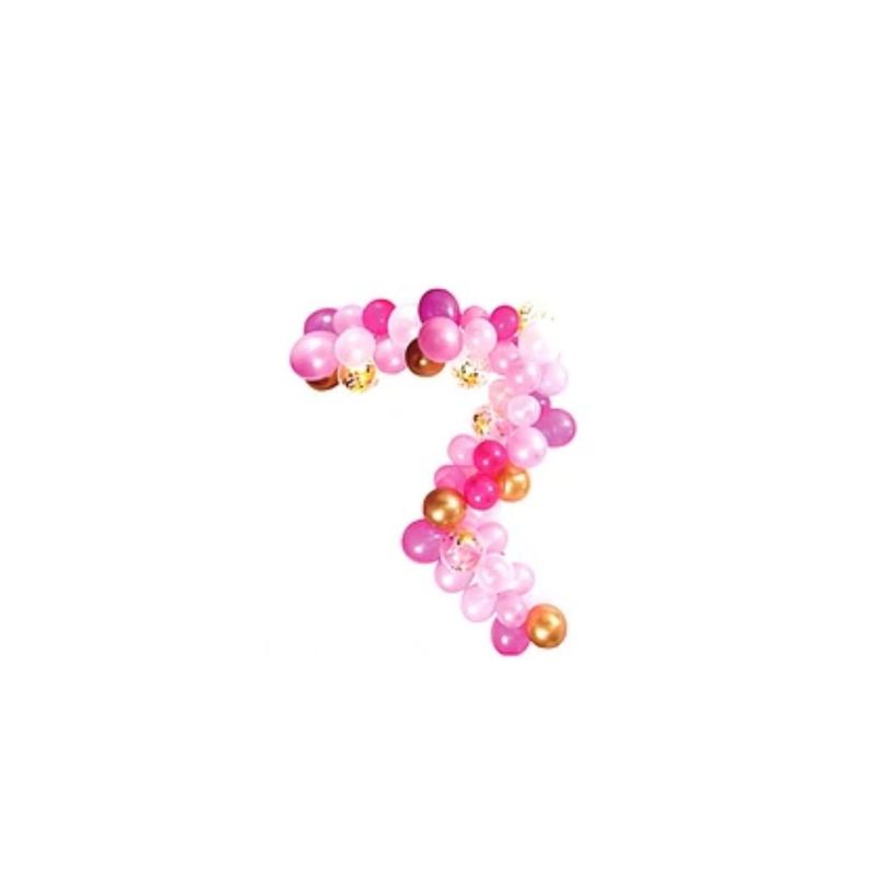 GENERICO - Arco De Globos Orgánico Rosa 61pcs