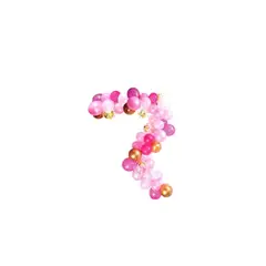 GENERICO - Arco De Globos Orgánico Rosa 61pcs