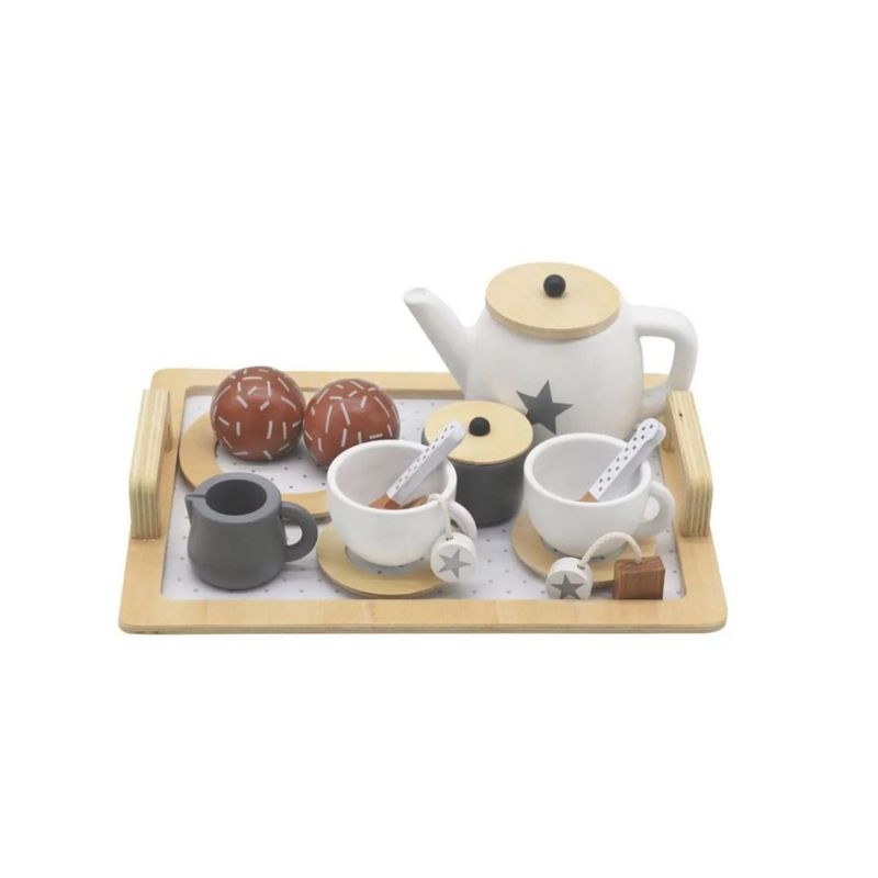 GENERICO - Kit Juego De Te Con Accesorios Juguete Madera Didáctico