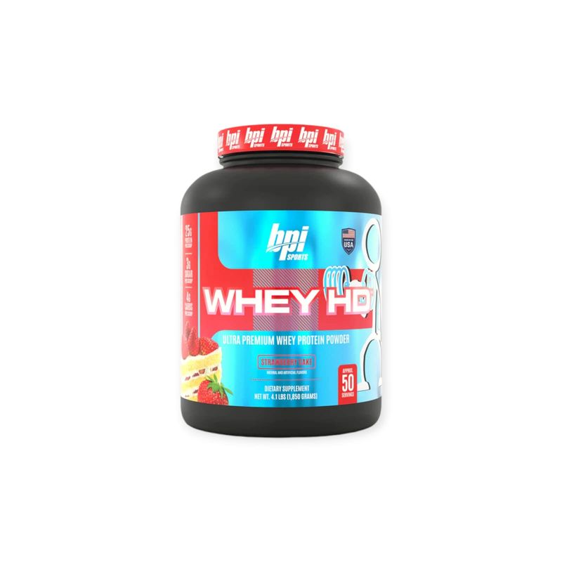BPI SPORT - PROTEINA WHEY HD 4.2 LB 50 SV STRAMBERRY CAKE - BPI SPORT