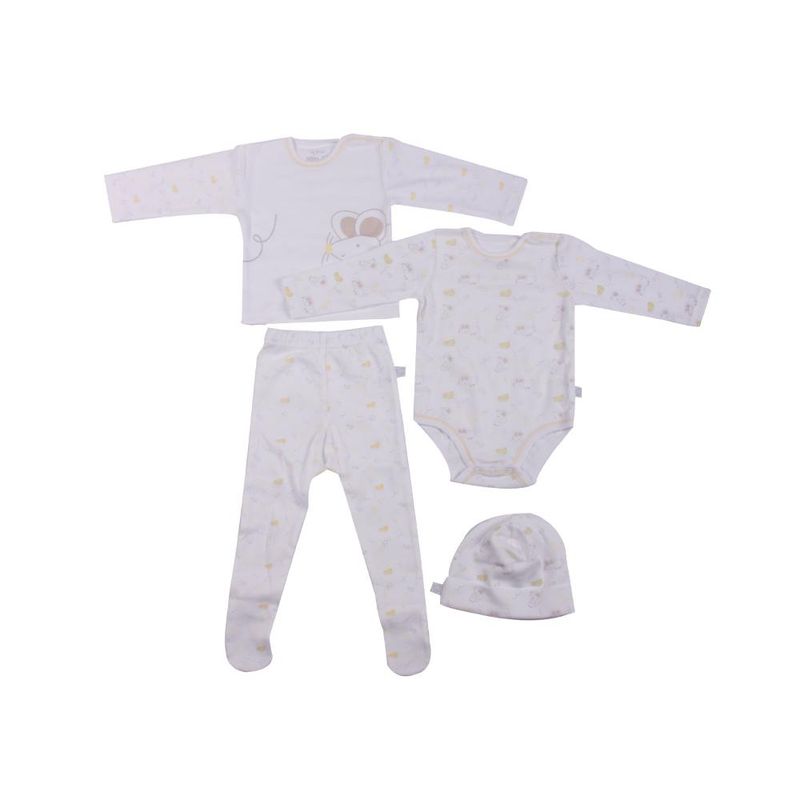 PILLIN - Set 4 Pzas Unisex Multicolor Pillin - Blanco