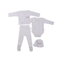 PILLIN - Set 4 Pzas Unisex Multicolor - Blanco