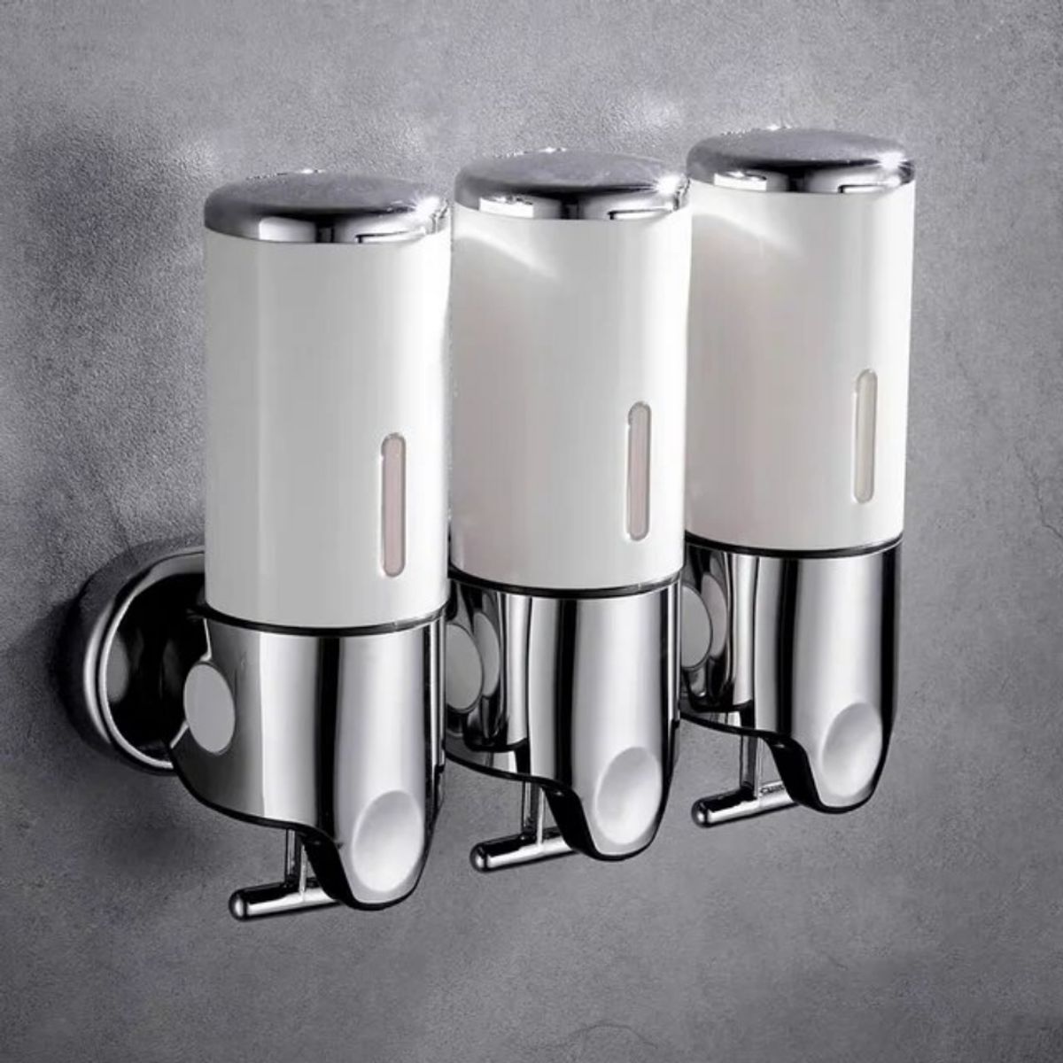 GENERICO - Dispensador Triple De Jabon Liquido Shampoo Acondicionador
