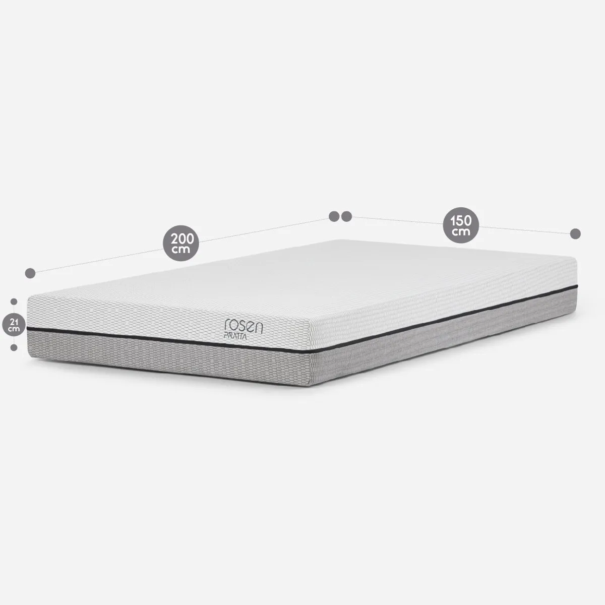 ROSEN - Colchón Rosen Pratta 2 Plazas 150 X 200 Cm