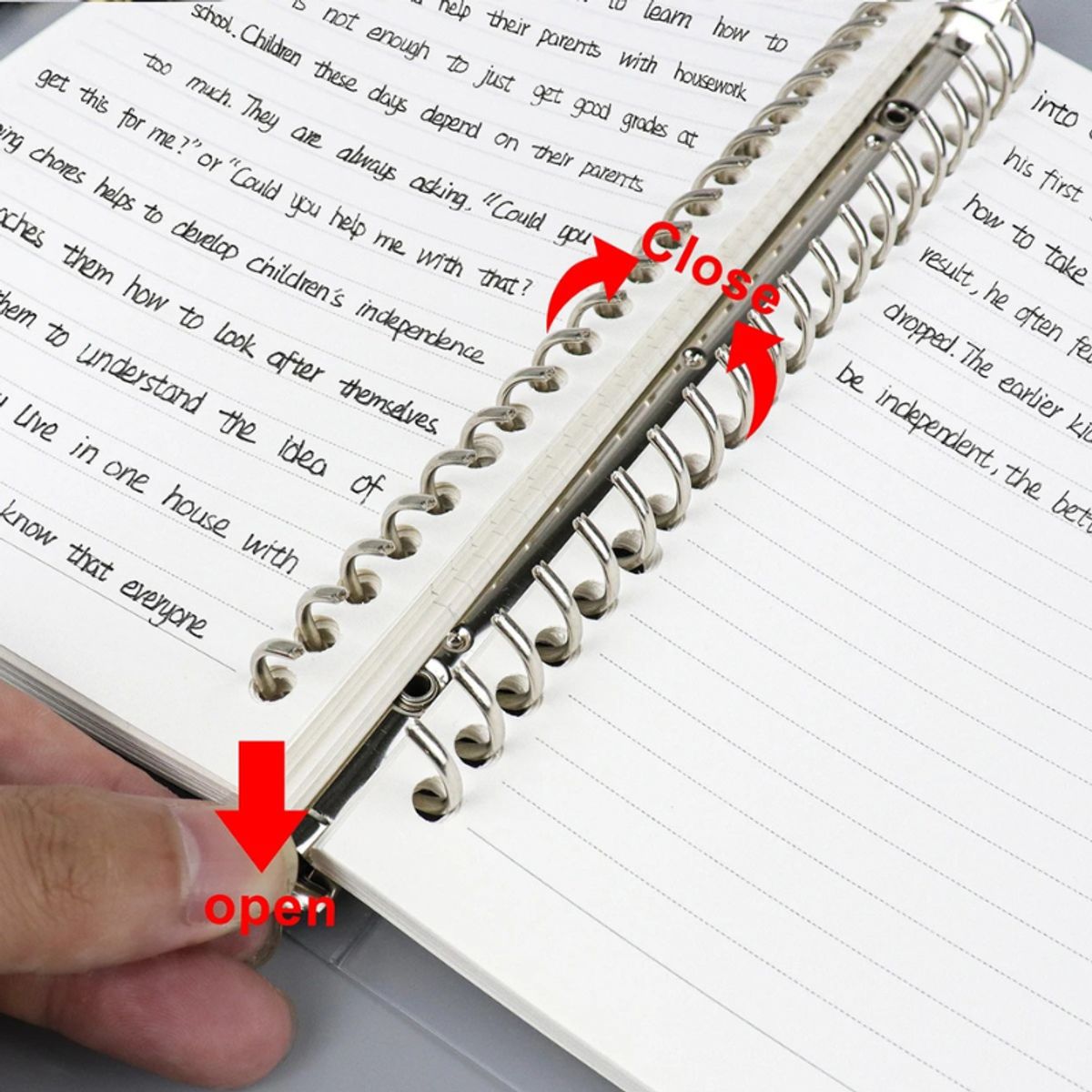 LANGUO - Libreta Anillada B5 Sistema Refill + Pack Hojas Repuesto Diseño de Línea