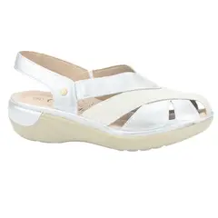 CHALADA - Sandalia Mujer Plateado Casual Mestico-1