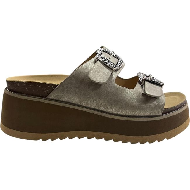 DETOGNI - Sandalia Mujer Taupe Carmen Detogni - Gris