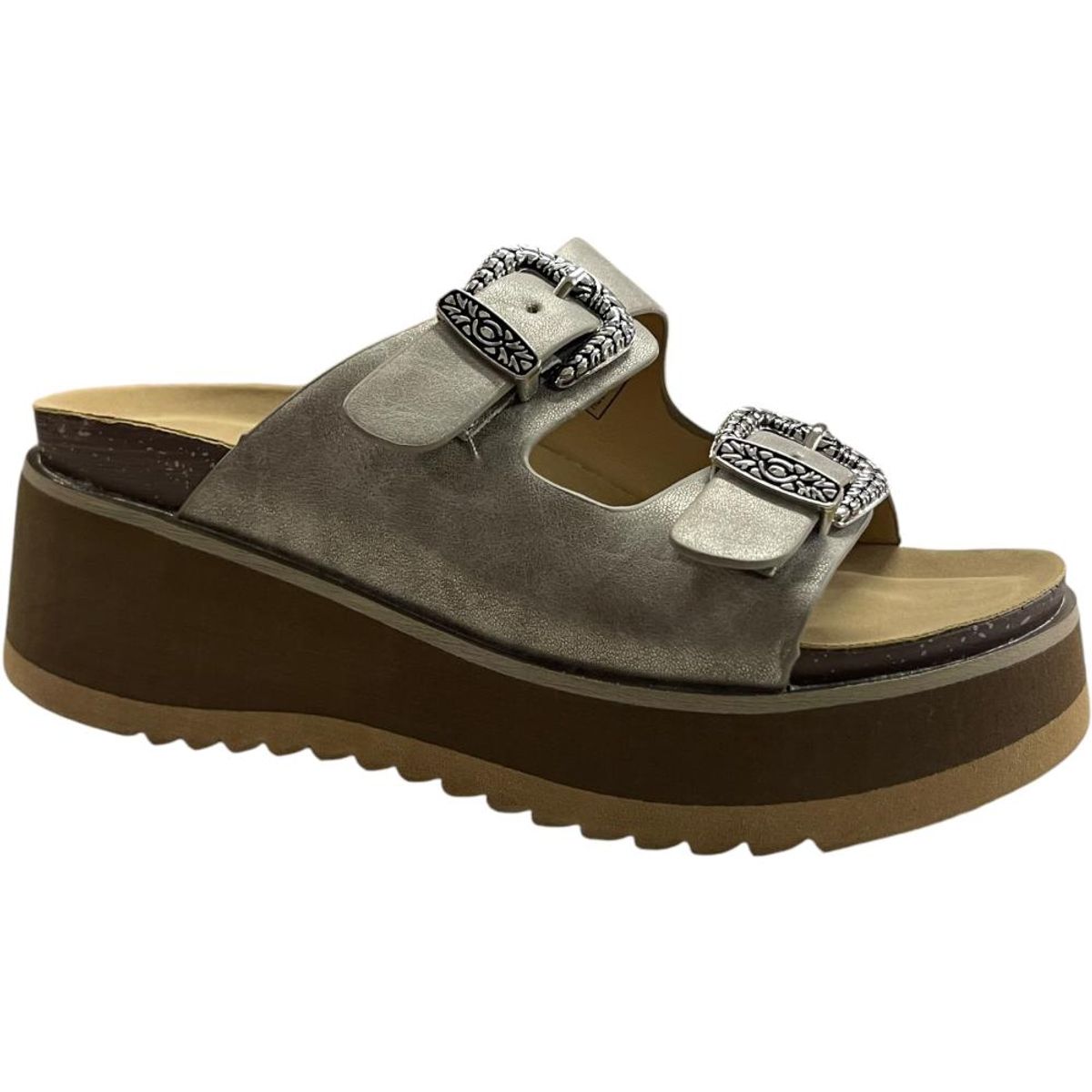 DETOGNI - Sandalia Mujer Taupe Carmen Detogni - Gris