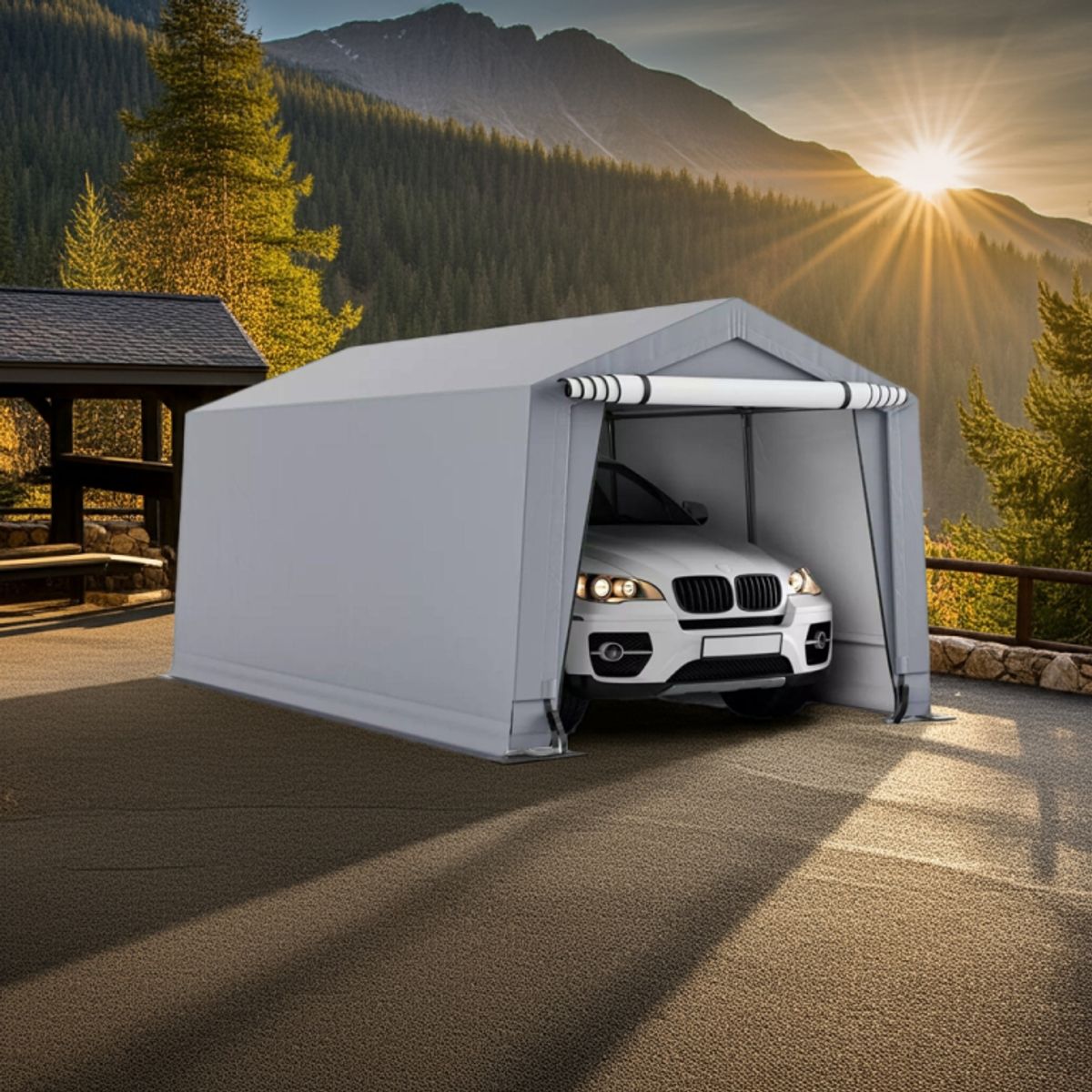 IGPRO - Carpa Garage Para Autos Armable 305x305x240cm
