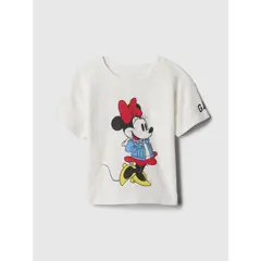 GAP - Polera Toddler Niña Disney Manga Corta Blanco