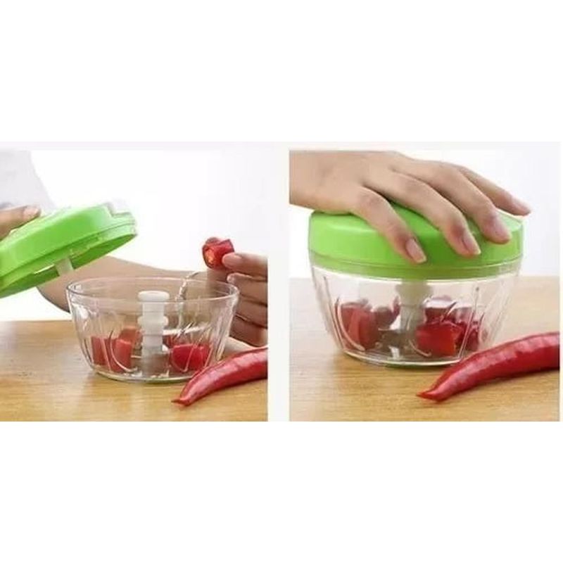 GENERICO - Picadora Manual de Alimentos - Eficiencia y Versatilidad en tu Cocina