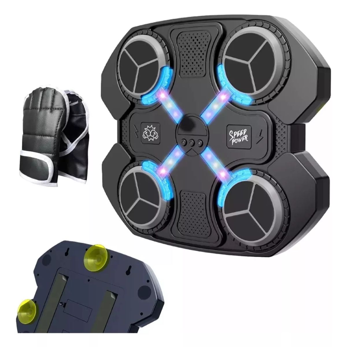 GENERICO - Maquina Boxeo Musical Bluetooth Para Niños + Guantes